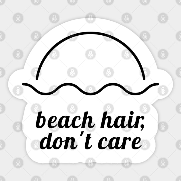 Beach Hair, Don’t Care Sticker by TurnEffect